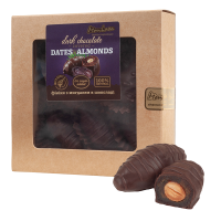 MonLasa - Dark Chocolate Dates with Whole Roasted Almonds