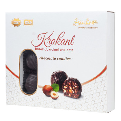 MonLasa - Chocolate Candies Krokant hazelnut, walnut and date