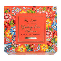 MonLasa - Gift set of gluten-free craft cookies “Petrykivka painting” without added sugar