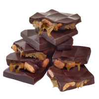 MonLasa - Dark Chocolate ALMOND SALTED CARAMEL lactose free