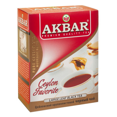 Чай чорний цейлонський крупнолистовий AKBAR BLACK TEA 100г