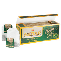Чай зелений китайський дрібнолистовий AKBAR GREEN GOLD 25х1,5г в пакетиках