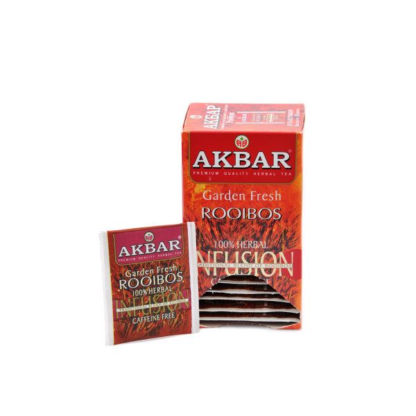 Чай Akbar травяной Rooibos пакетированный 20х1,5г