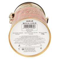 Чай чорний цейлонський крупнолистовий AKBAR ROYAL GOLD жерстяна банка 150г