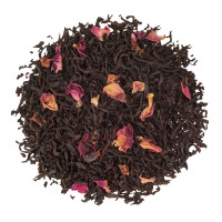 AKBAR STRAWBERRY CREAM leaf tea - black tea with strawberries and rose petals in a 250g box