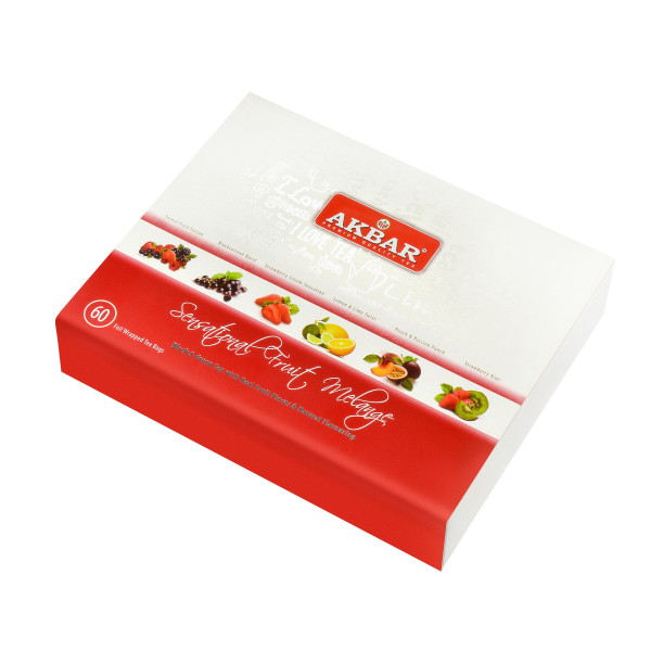 Чай Akbar Fruit Melange подарочный набор в индивидуальных конвертиках из фольги 60х2г