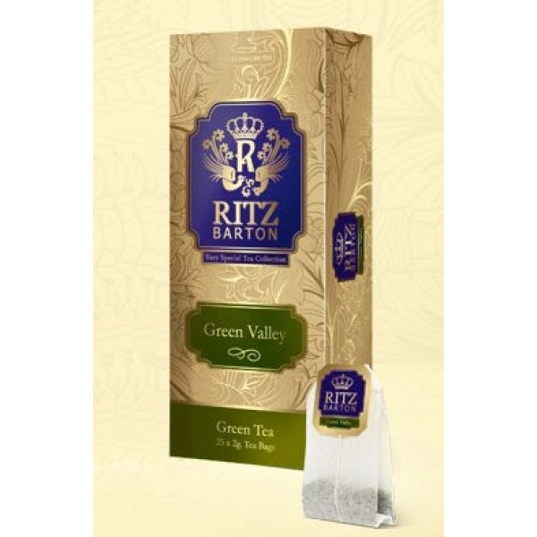 Чай Ritz Barton Green Valley пакетований  25х2 гр.