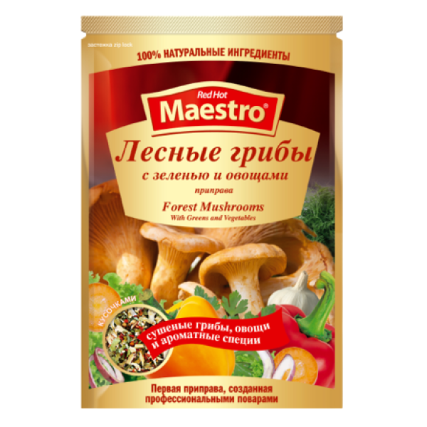 Red Hot Maestro - Приправа Лісові гриби з зеленню та овочами 25гр